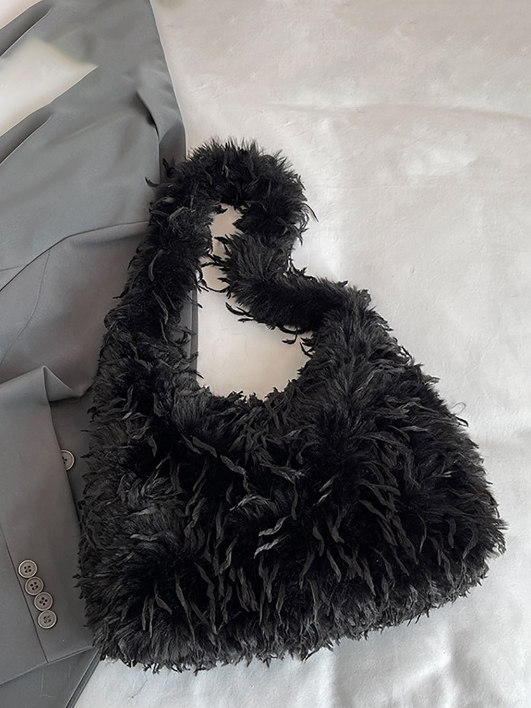 

StyleCast x Revolte Bucket Shoulder Bag, Black