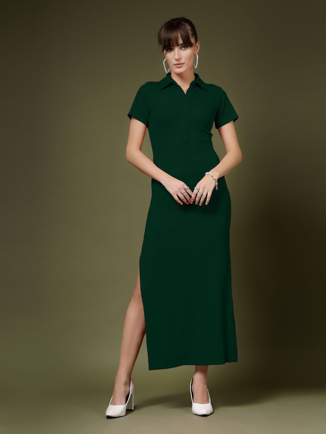 

Chemistry Bodycon Maxi Dress, Green