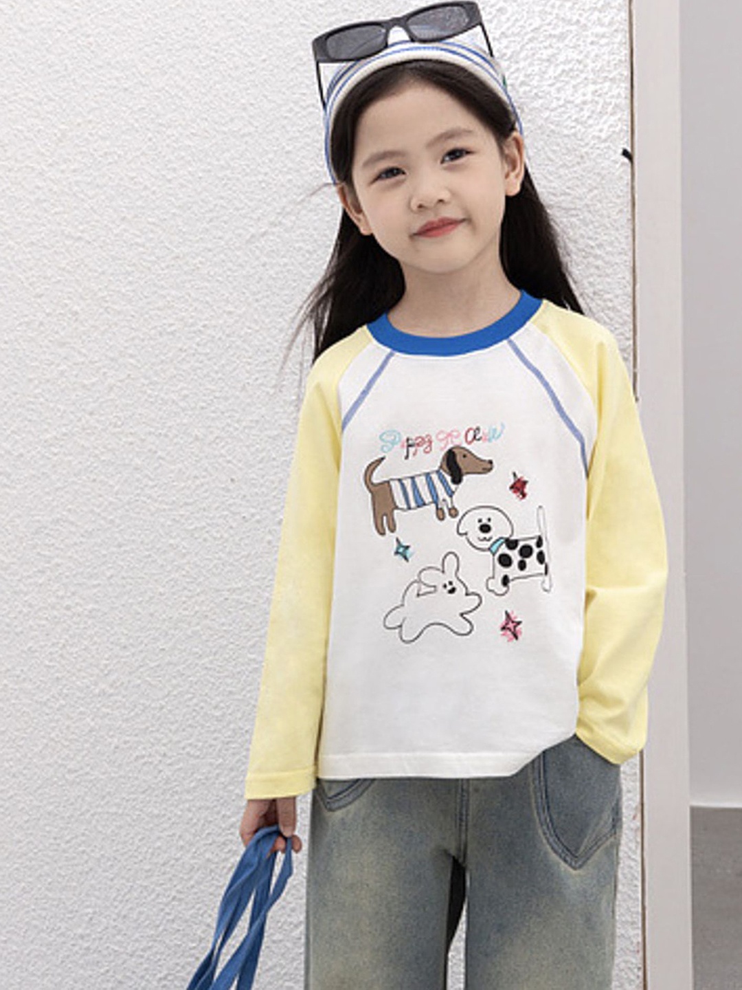 

LULU & SKY Girls Printed T-shirt, Yellow