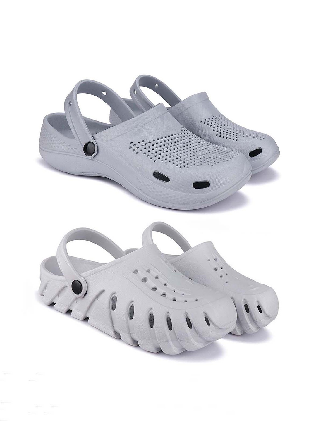 

BERSACHE Men Clogs, Grey