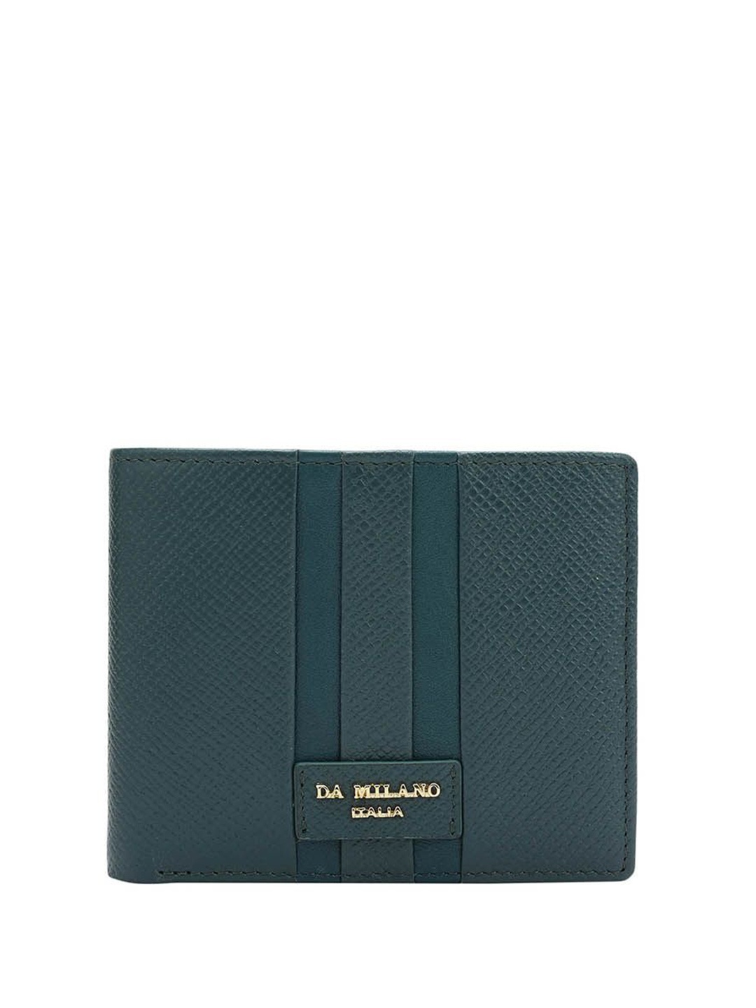 

Da Milano Men Leather Two Fold Wallet, Blue