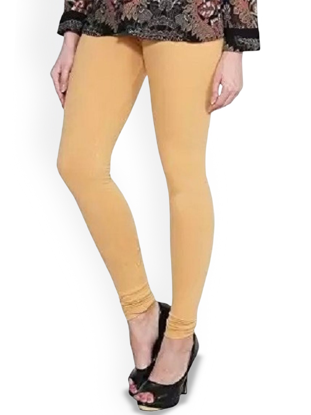 

URBAN KANYA Mid-Rise Churidar-Length Leggings, Beige