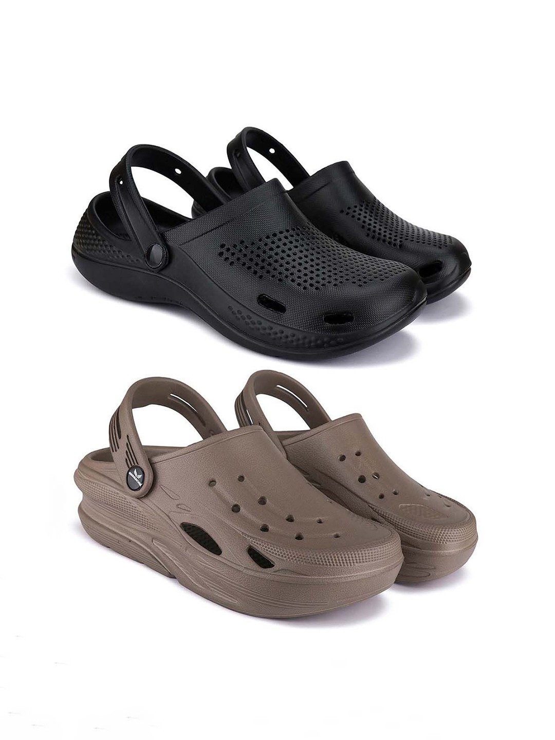 

BERSACHE Men Clogs, Black