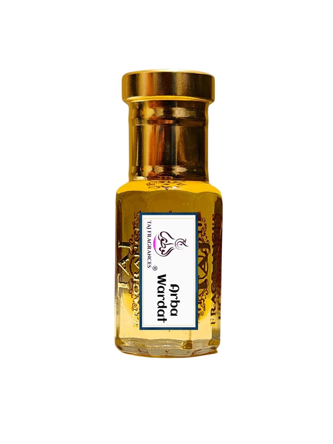 

Taj Fragrances Arba Wardat Long Lasting Alcohol Free Attar - 12 ml, Gold