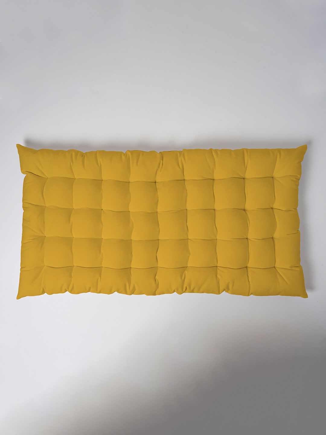 

SKANDA FAB Yellow Pure Cotton Floor Cushion