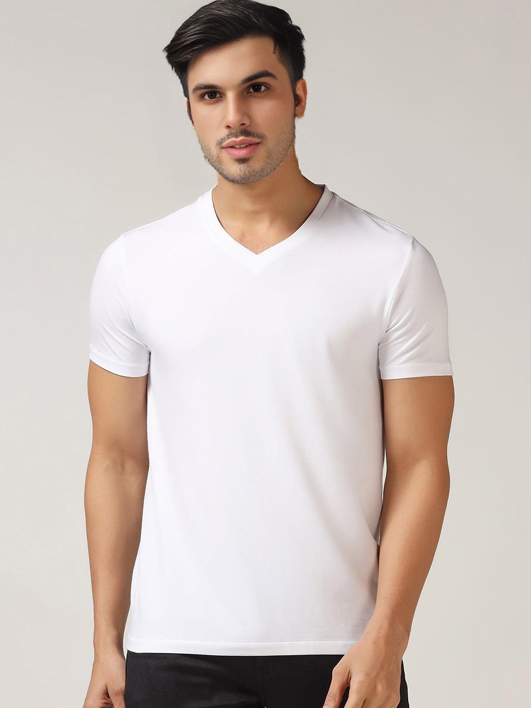 

Enciger Men V-Neck T-shirt, White