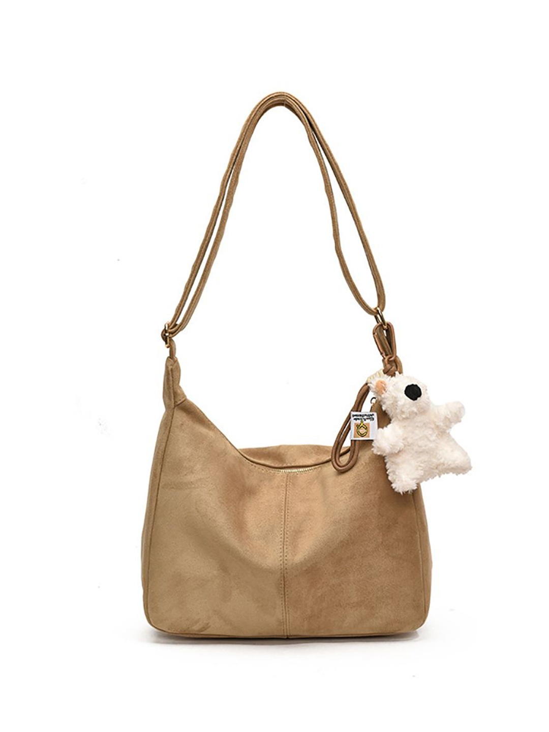 

StyleCast x Revolte Suede Bucket Shoulder Bag, Khaki