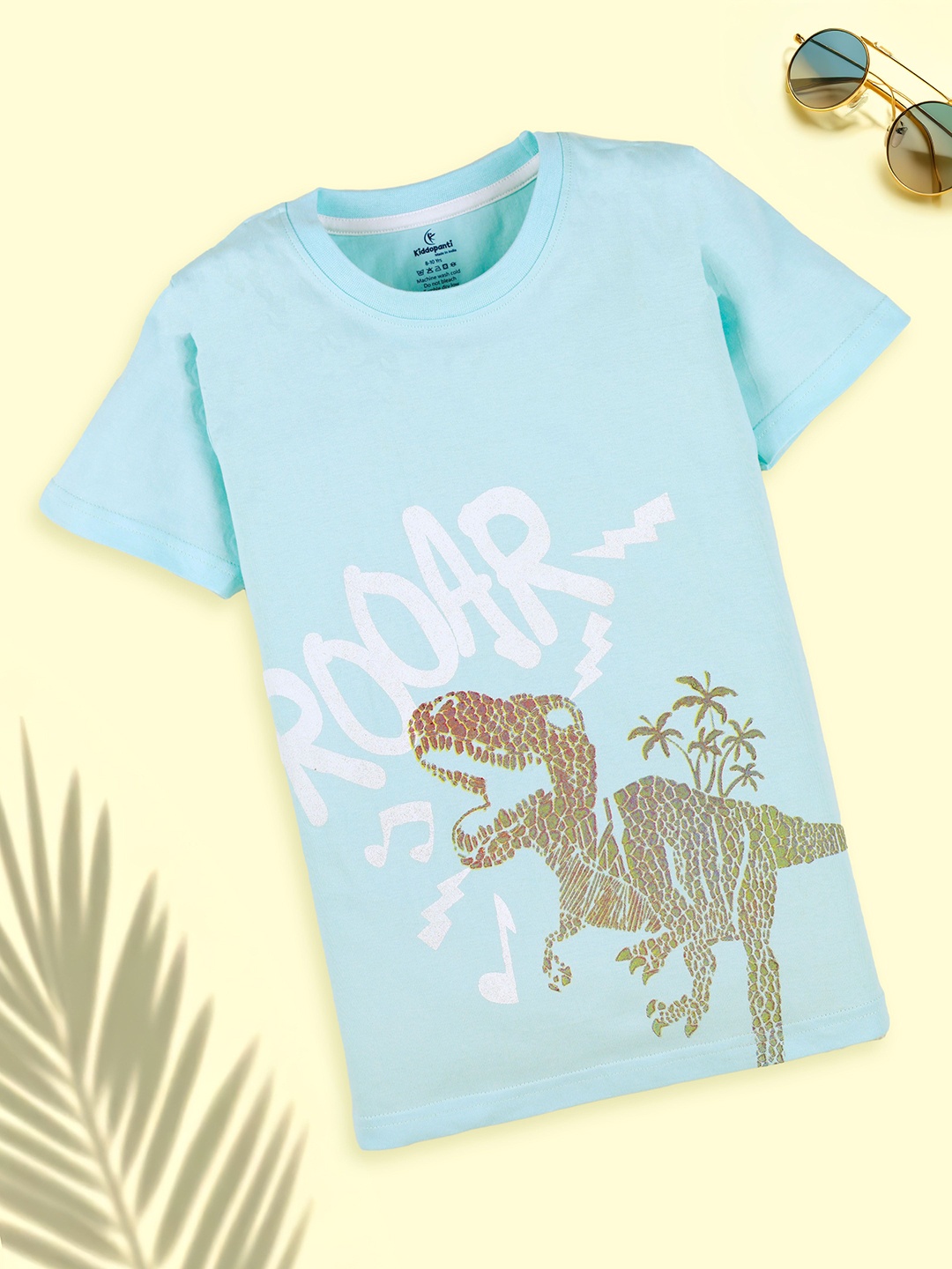 

KiddoPanti Boys Printed T-shirt, Blue