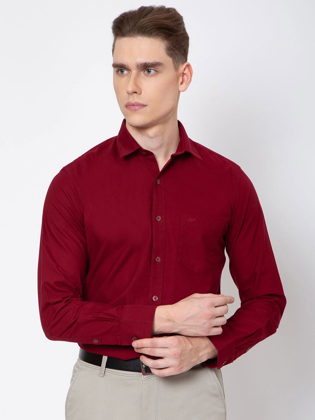 

Sparky Men Opaque Casual Shirt, Red
