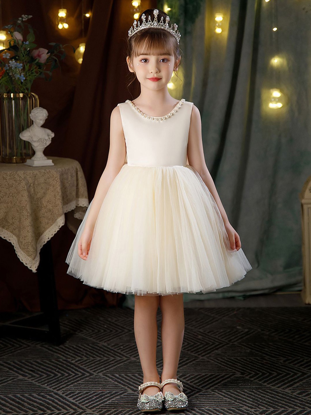 

INCLUD Fit & Flare Dress, Off white