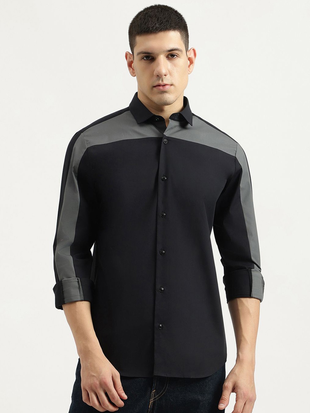 

United Colors of Benetton Men Opaque Casual Shirt, White