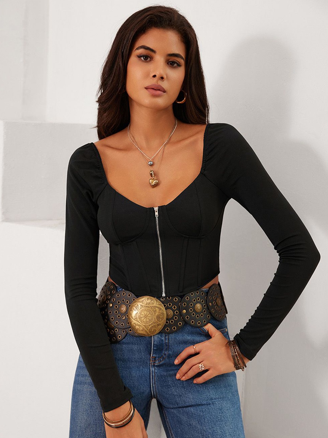 

JC Mode Crop Top, Black