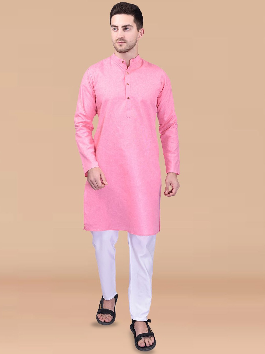 

Moda Rapido Men Kurta, Pink