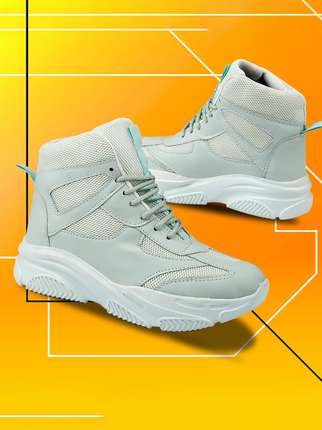 

riffway Women Woven Design Sneakers, Green