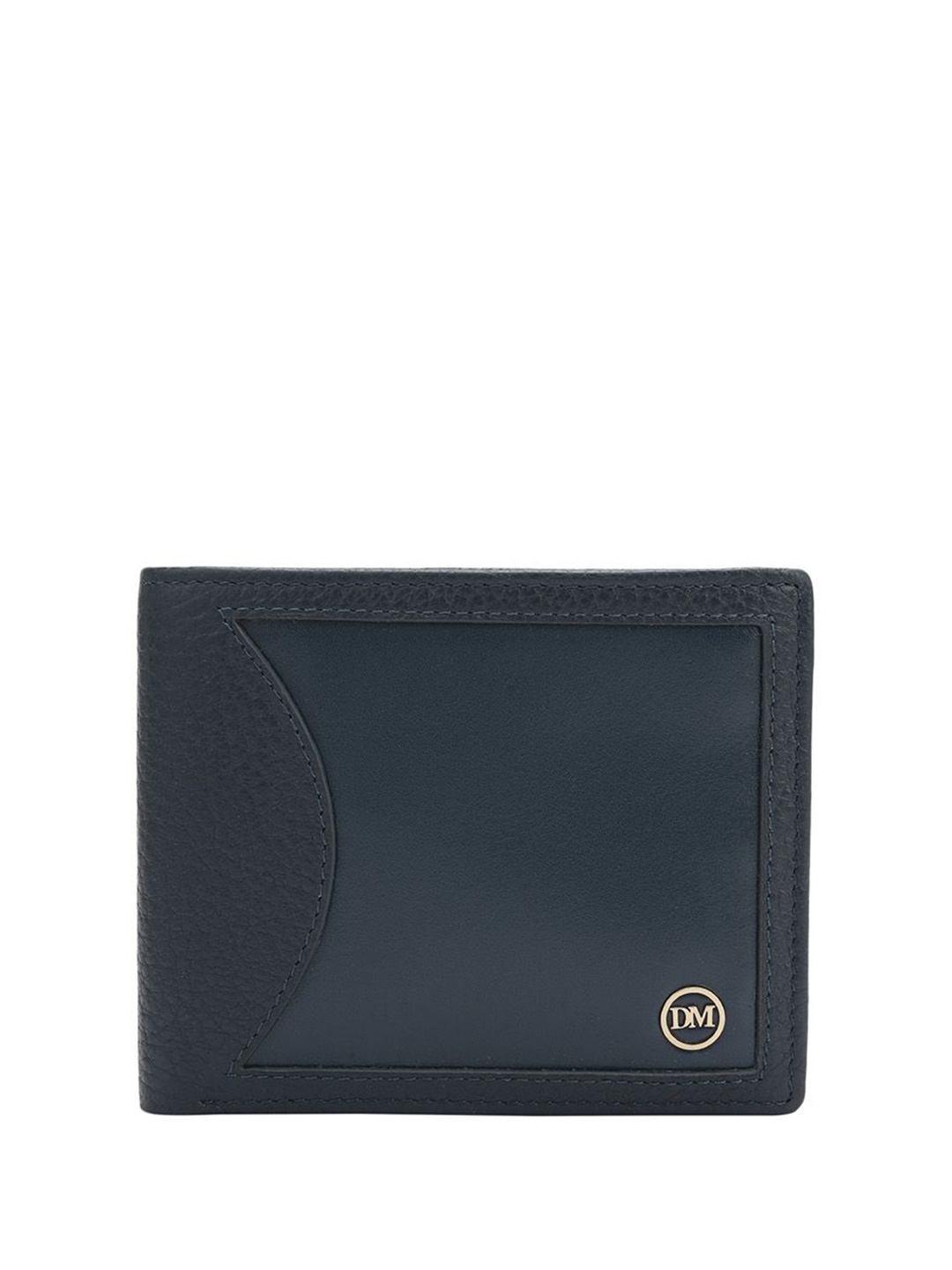 

Da Milano Men Leather Two Fold Wallet, Blue