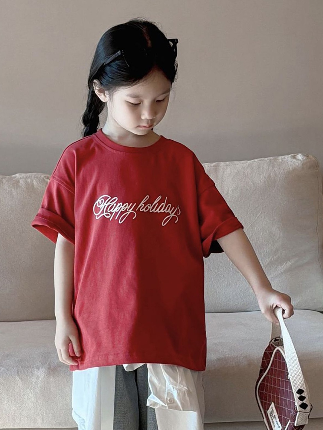 

LULU & SKY Girls T-shirt, Red