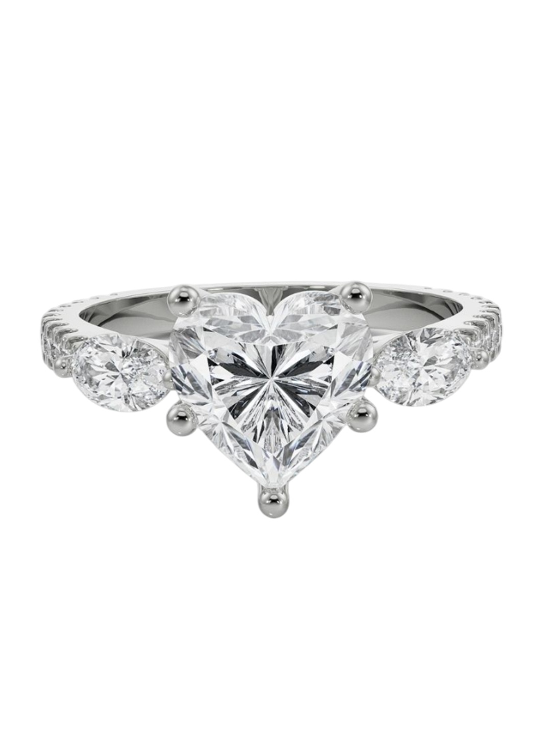 

Emori Heartfelt Engagement Ring, Silver