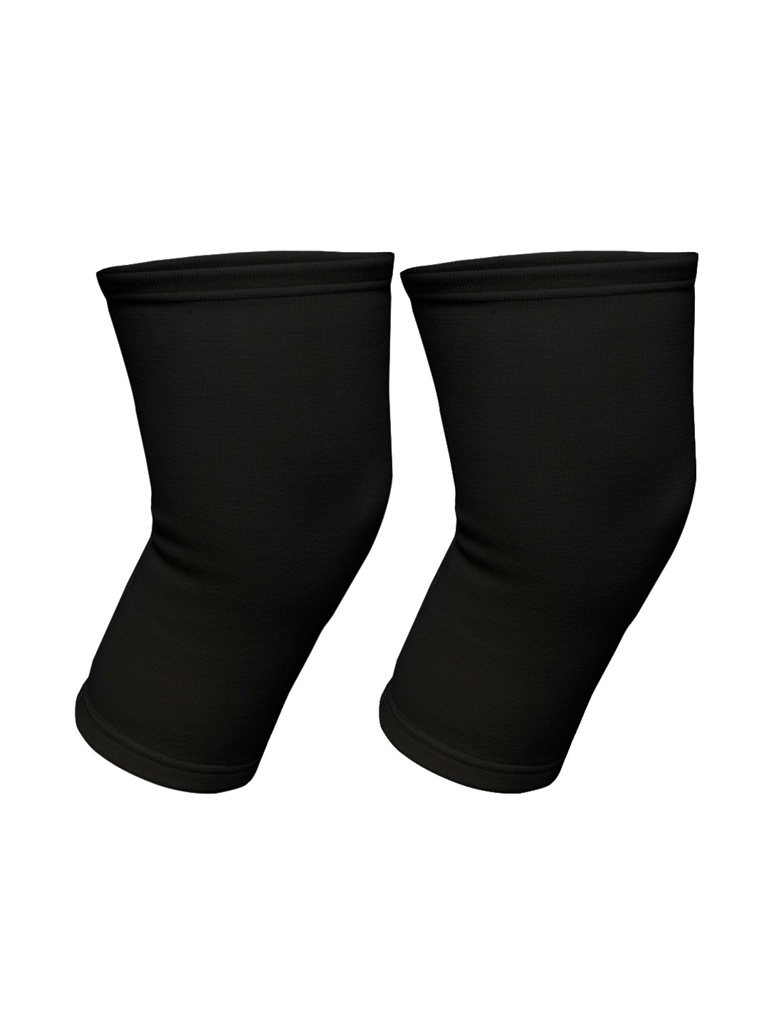 

Kuber Industries 2-Pcs Cotton 4-Way Compression Joint Pain Knee Caps, Black