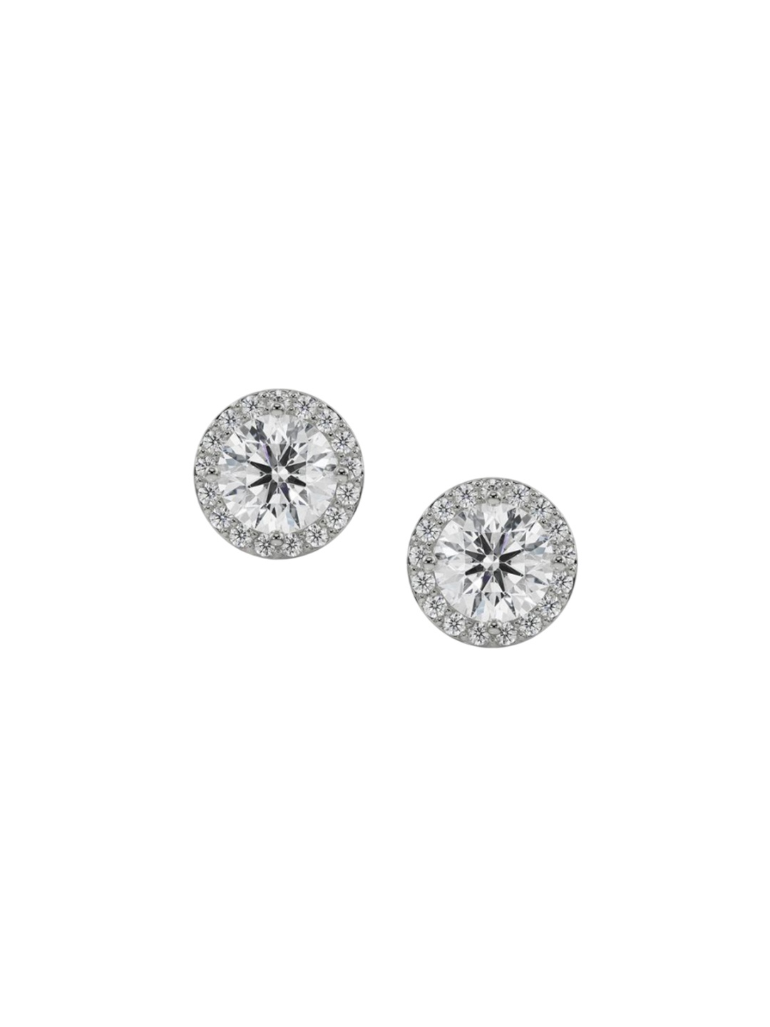 

Emori 1 CT Halo Solitaire Studs, White
