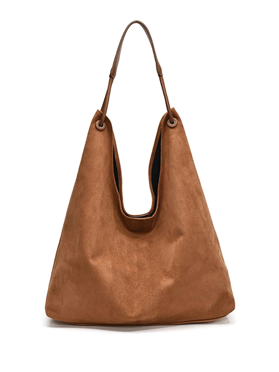 

StyleCast x Revolte Suede Shopper Hobo Bag, Brown