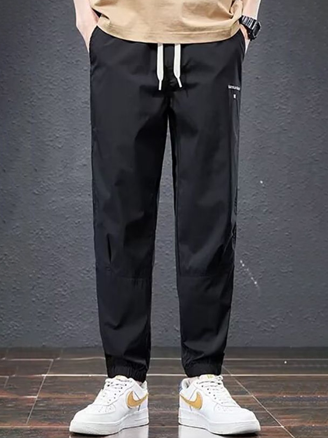 

StyleCast x Revolte Men Easy Wash Trousers, Black