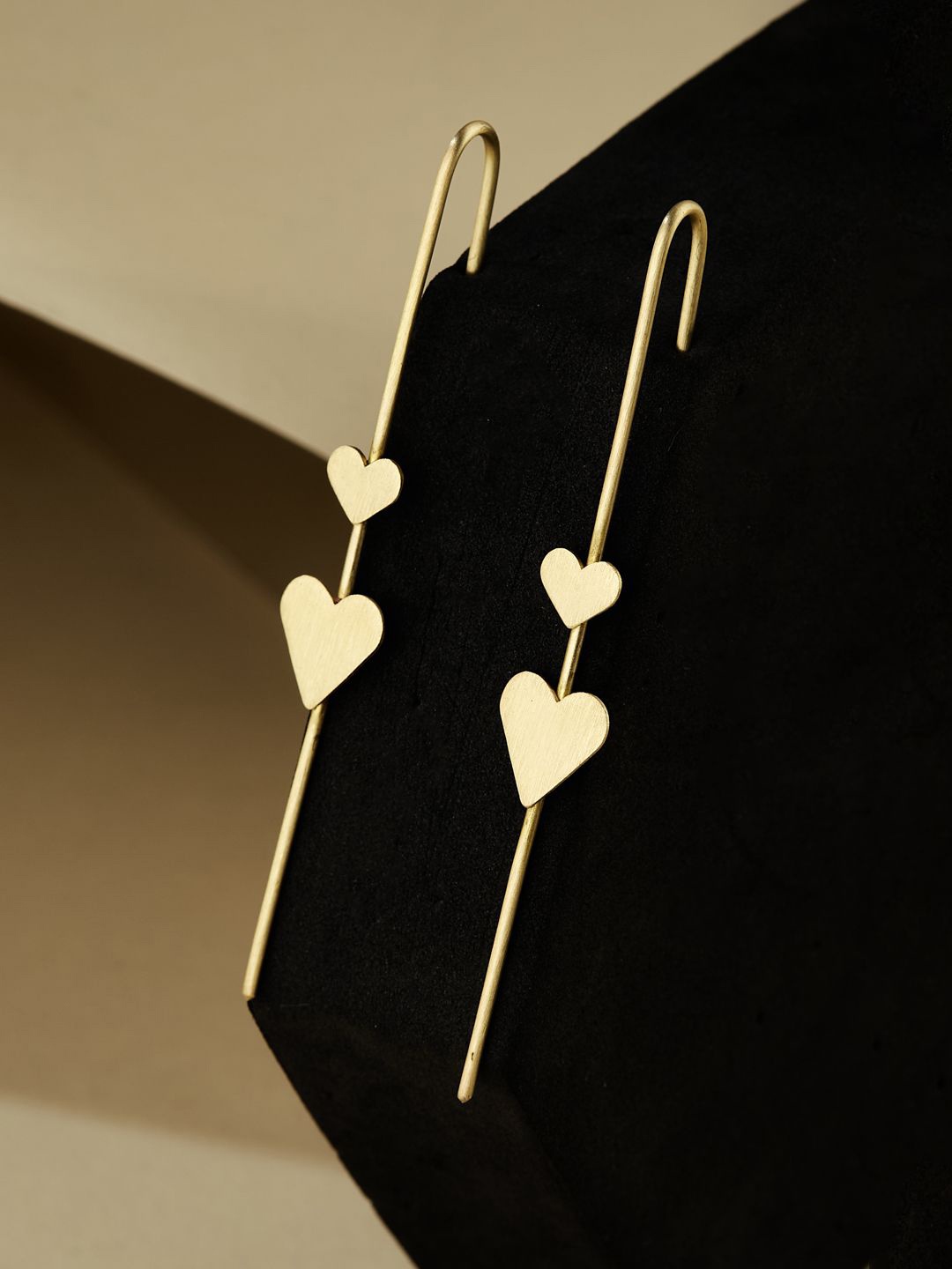 

ATIBELLE Contemporary Drop Earrings, Gold