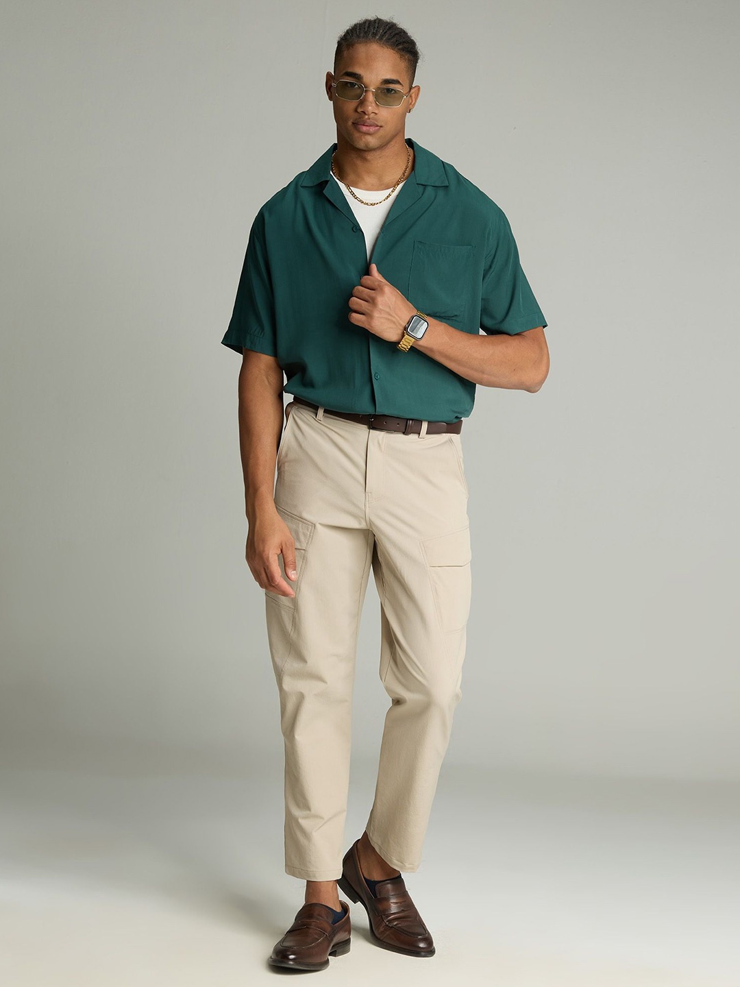 

Cava Green Resort Collar Shirt