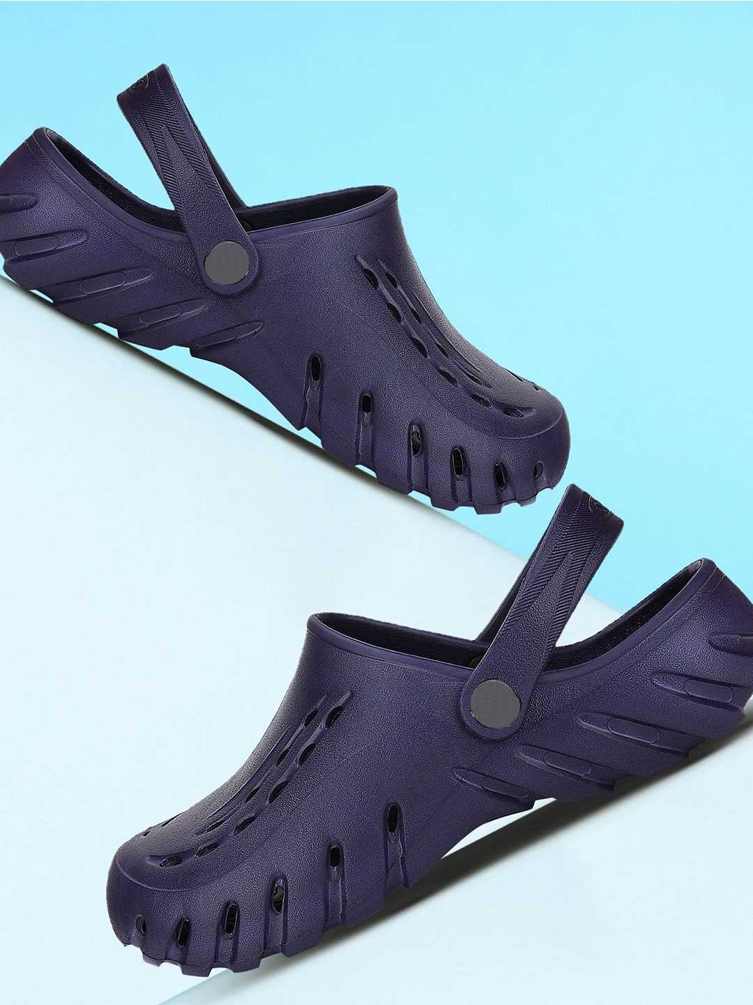 

BERSACHE Men Clogs, Navy blue