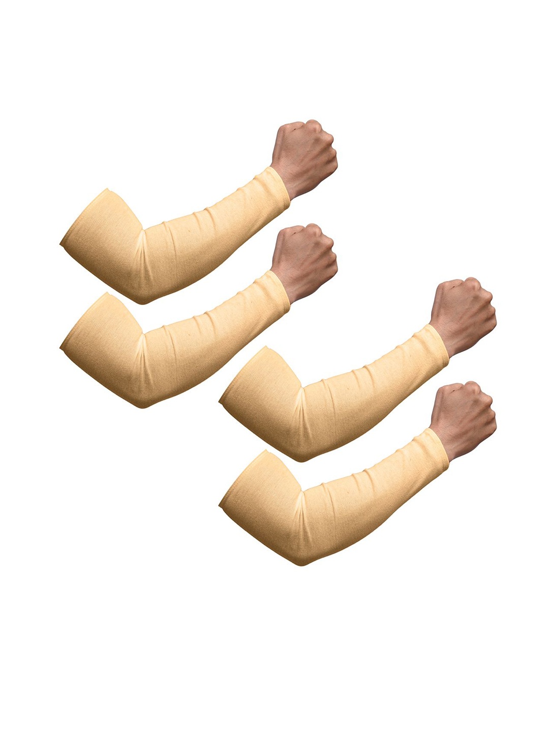 

Kuber Industries Full Arm Sleeves Sports Accessories, Cream