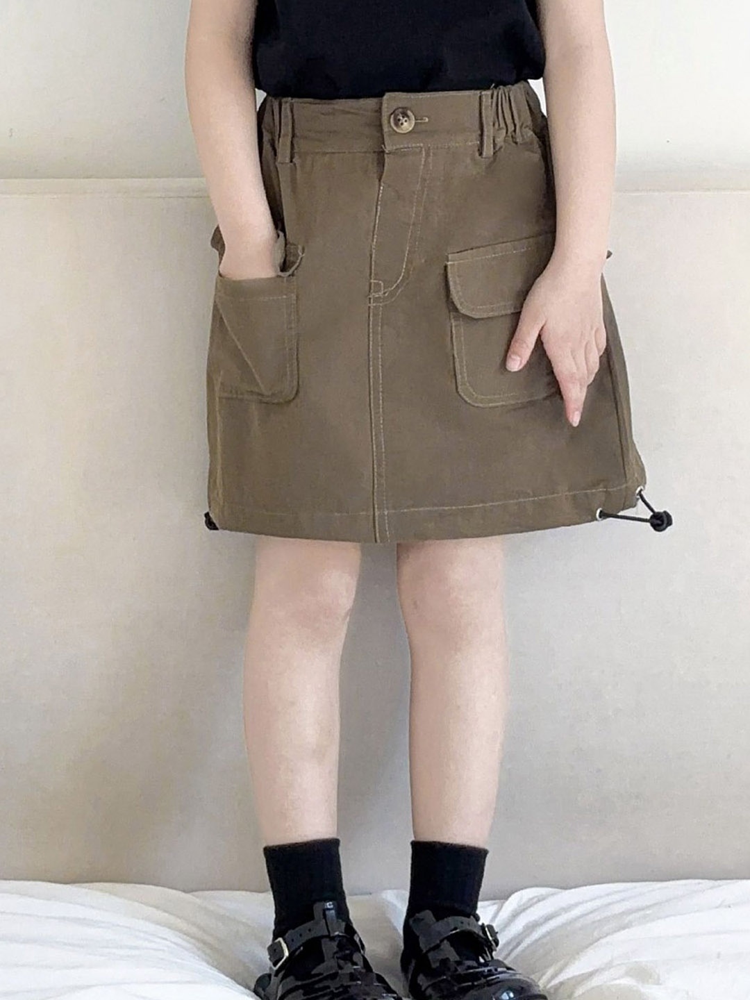 

LULU & SKY Girls A-Line Mini Skirts, Brown