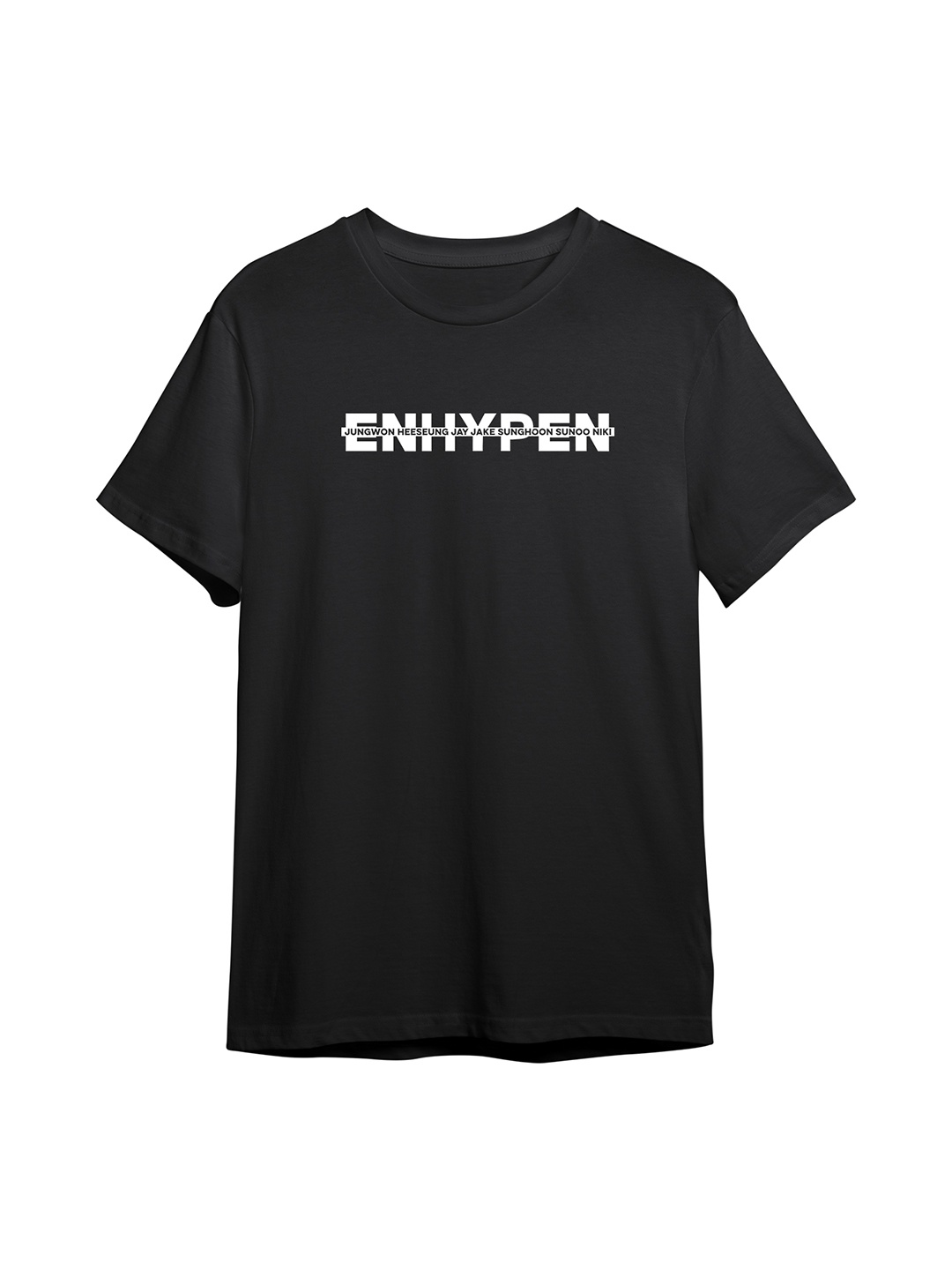 

The Korhean Store Men Printed T-shirt, Black