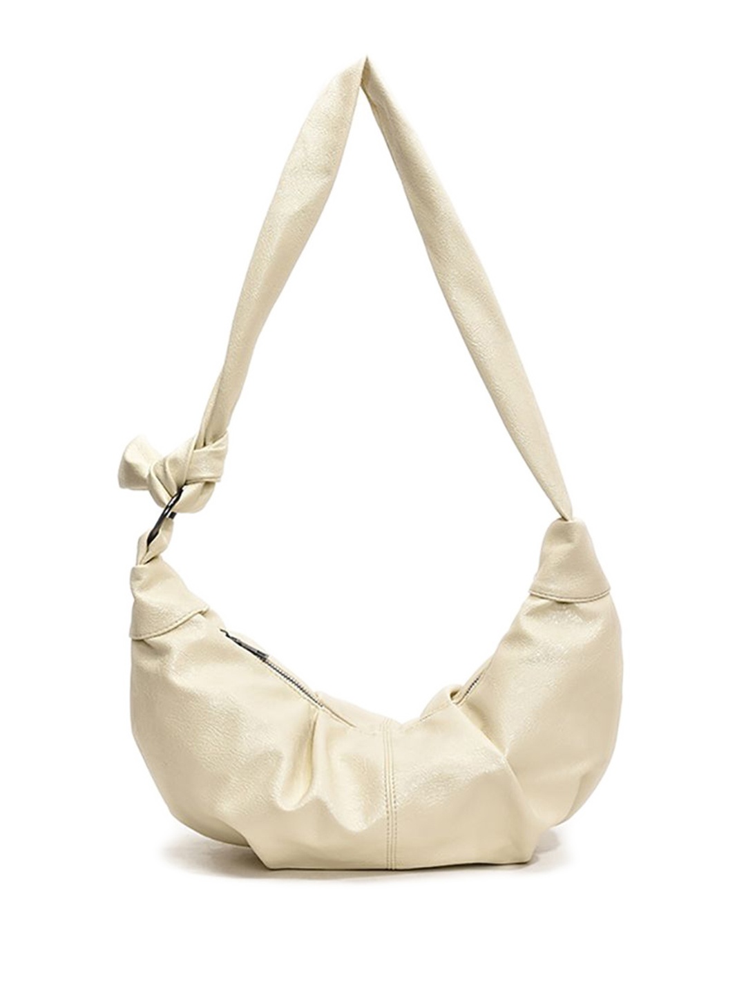 

StyleCast x Revolte PU Half Moon Shoulder Bag, Off white