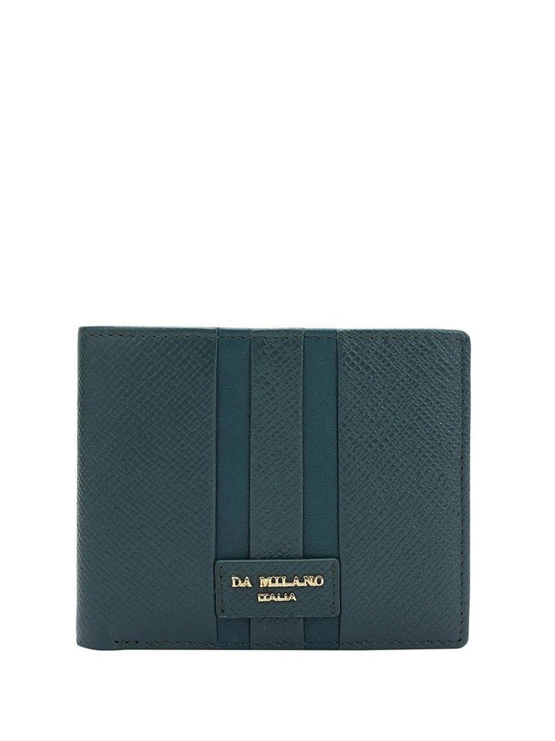 

Da Milano Men Leather Two Fold Wallet, Blue