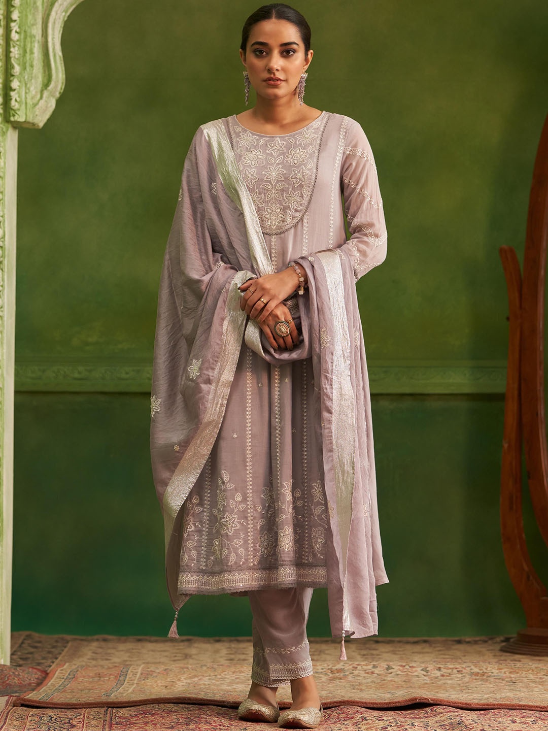 

DRESOUL Women Pure Silk Cotton Blend, Pink