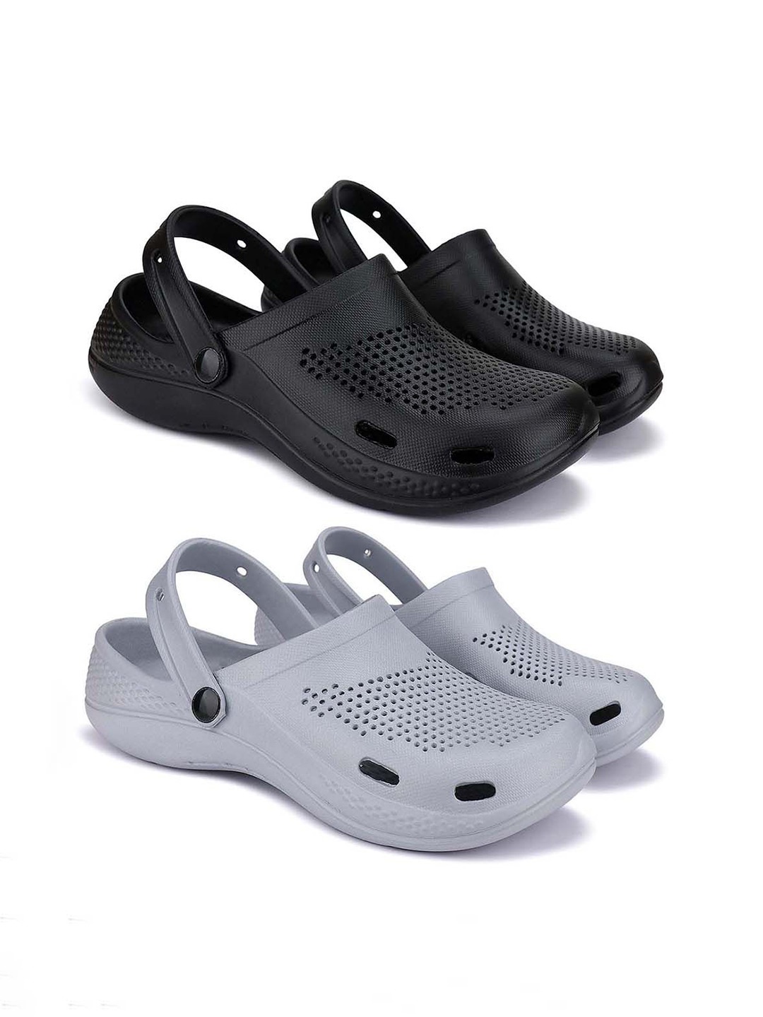 

BERSACHE Men Clogs, Grey