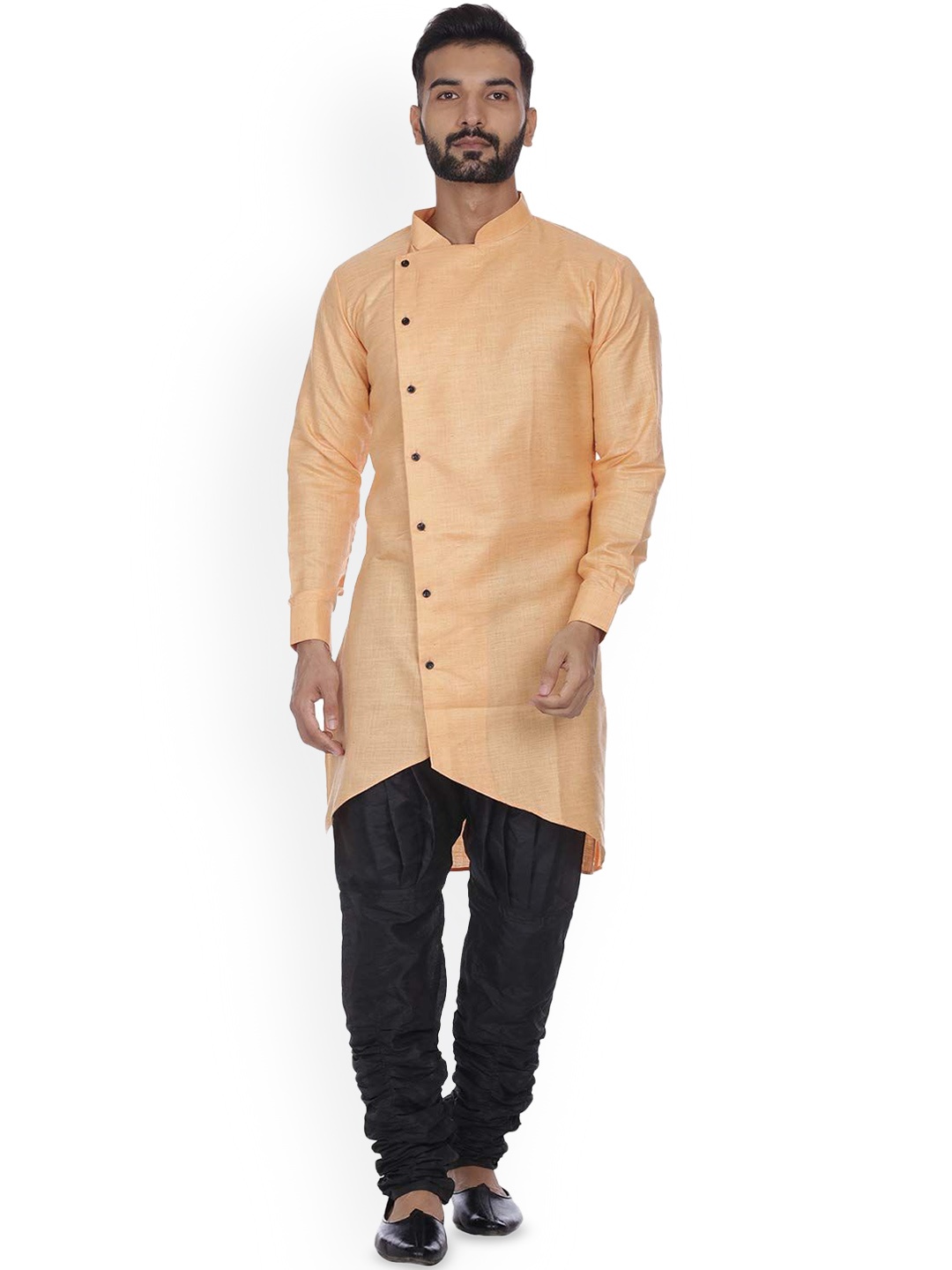 

VEERA PARIDHAAN Men Regular Kurta with Trousers, Orange