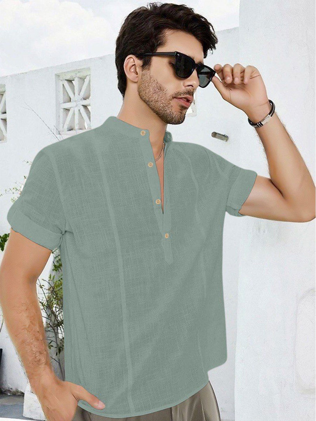 

Bombay Begum Men Opaque Casual Shirt, Grey
