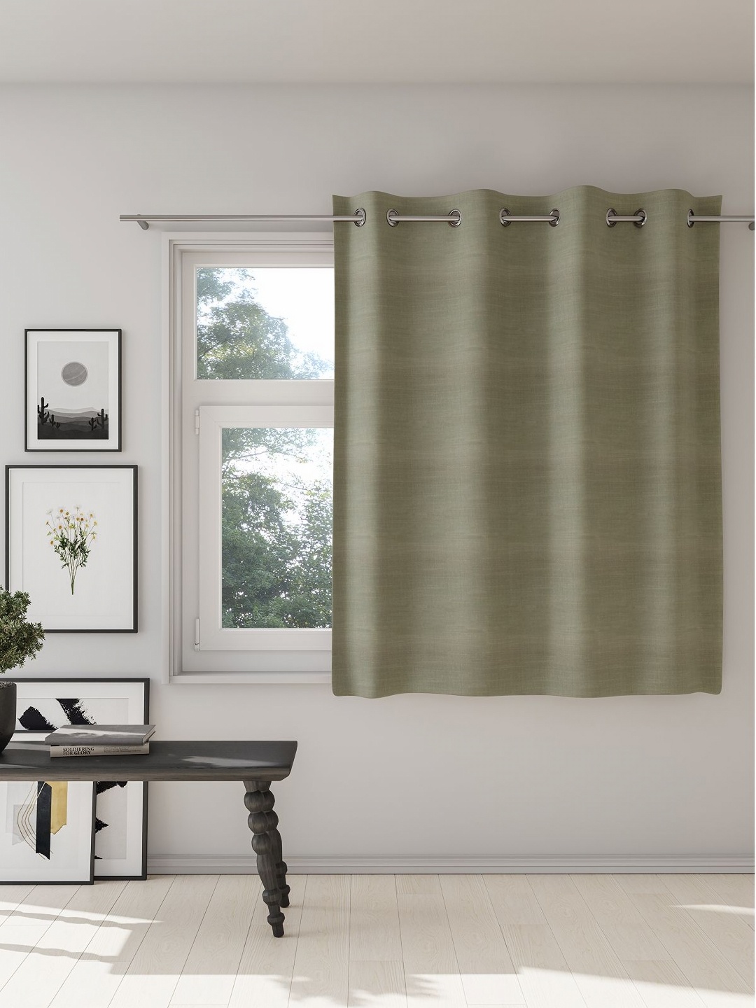 

DDecor Brown Room Darkening Window Curtain
