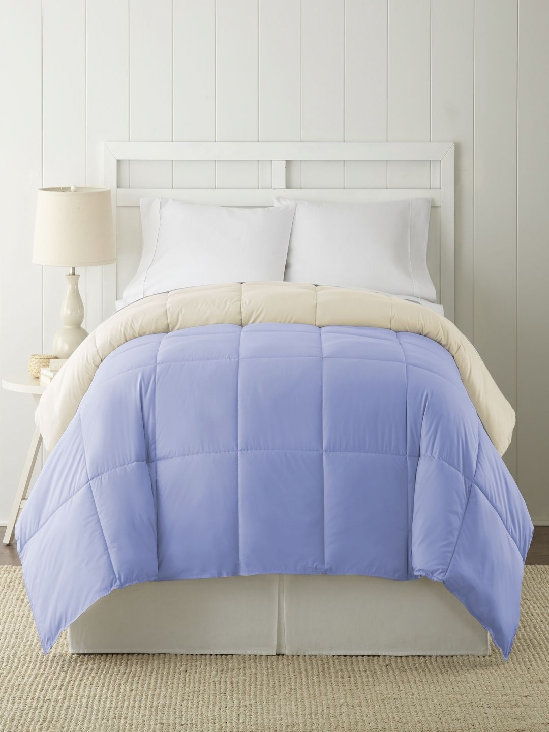 

Modern Threads Blue & Cream-Coloured Microfiber AC Room 120 GSM Single Bed Comforter