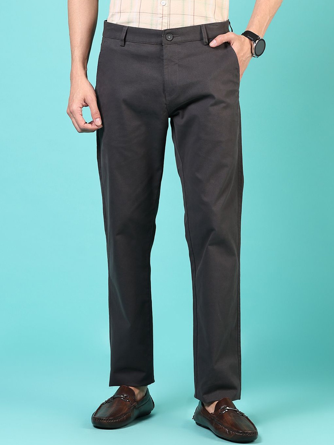 

V-Mart Men Chinos Trousers, Grey
