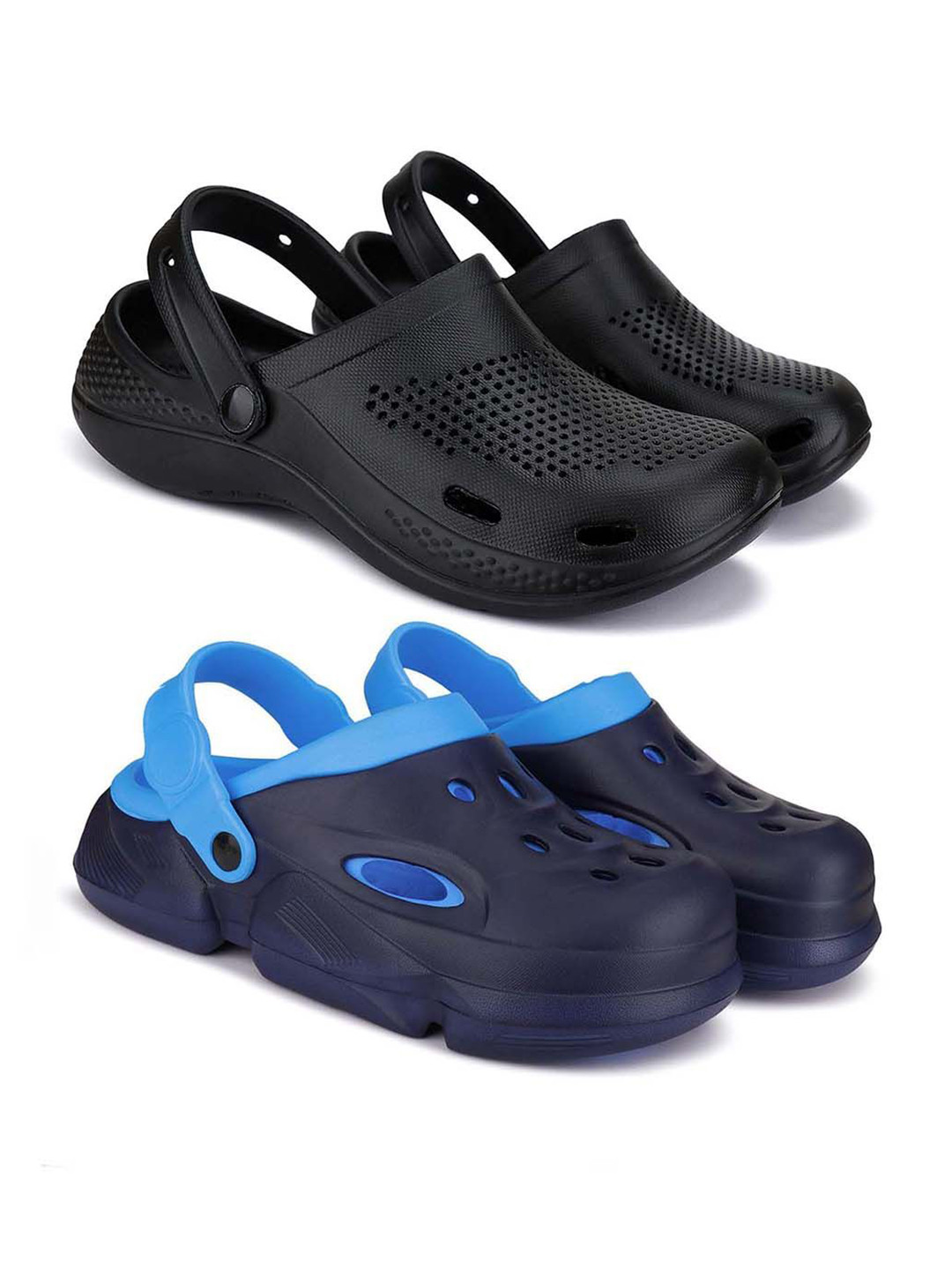 

BERSACHE Men Clogs, Black