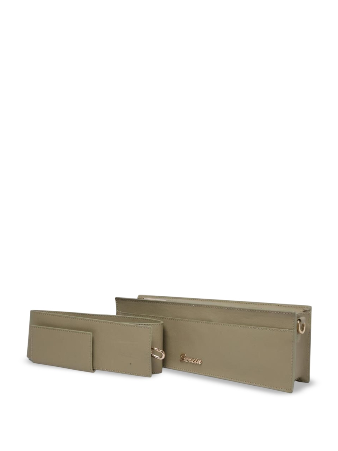 

SEREIN Structured Vegan Shoulder Bag, Beige