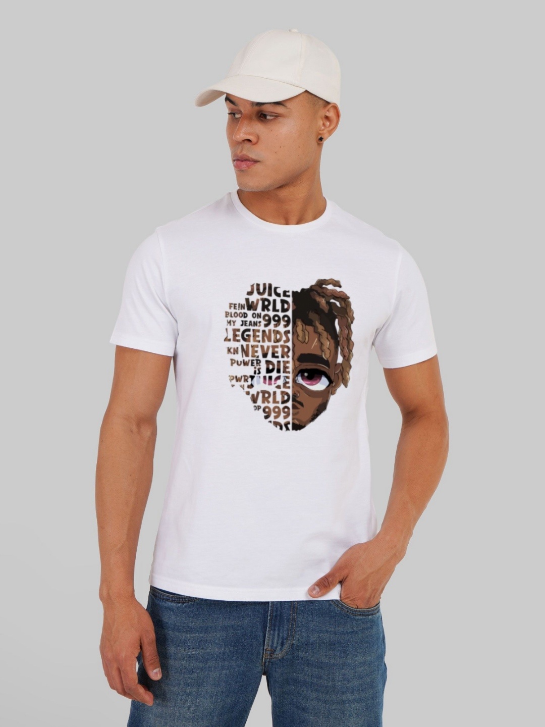 

Underrated Club Men Printed Bio Finish T-Shirt, White