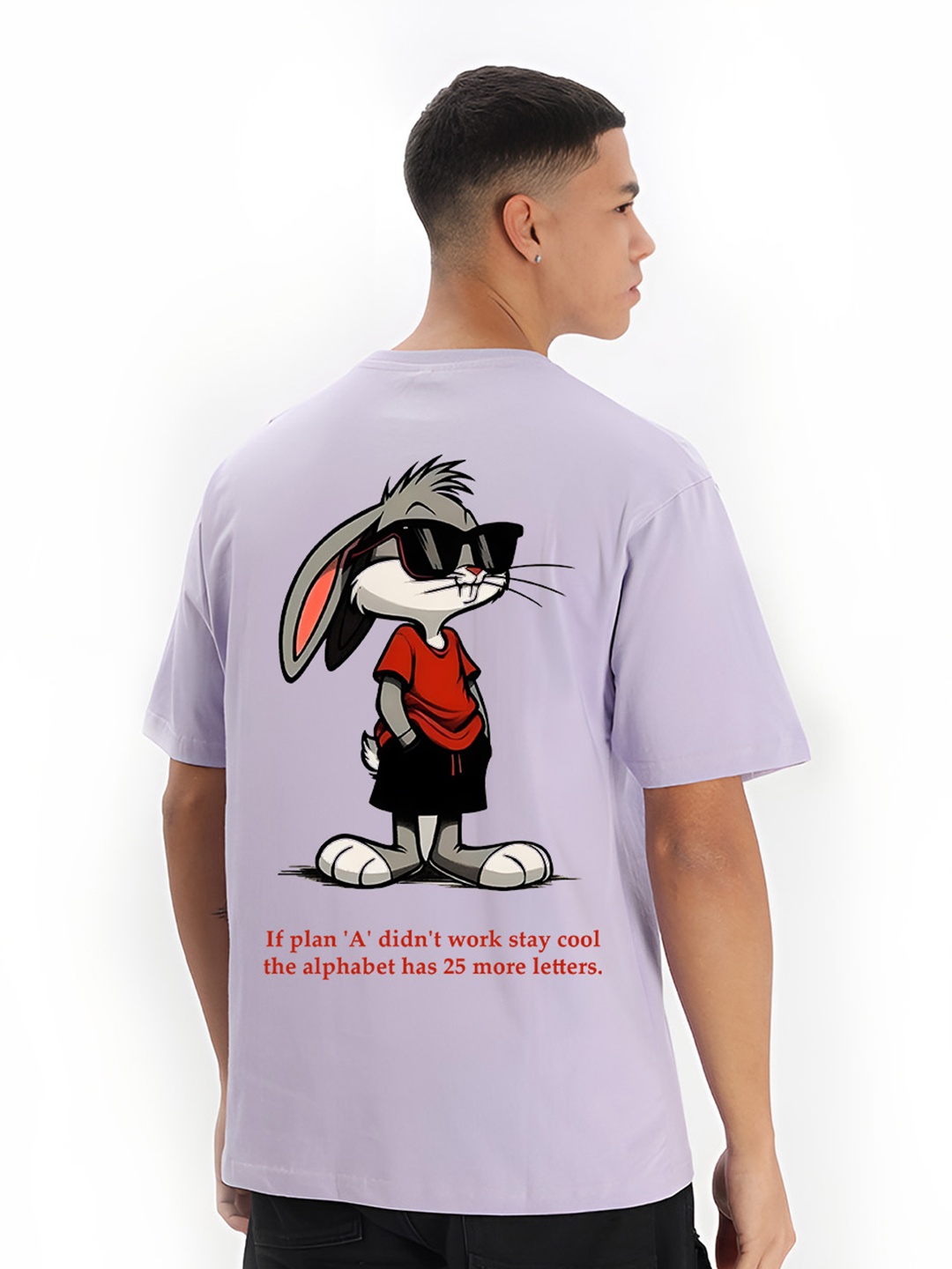 

BDSQUARE Men Printed T-shirt, Lavender