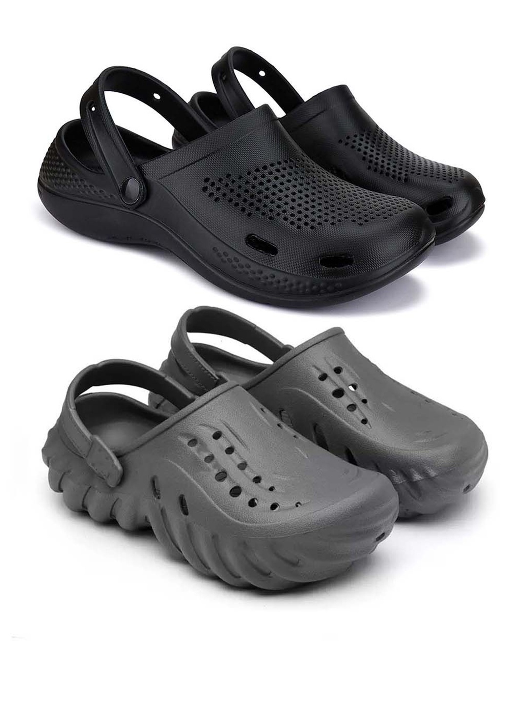 

BERSACHE Men Clogs, Black