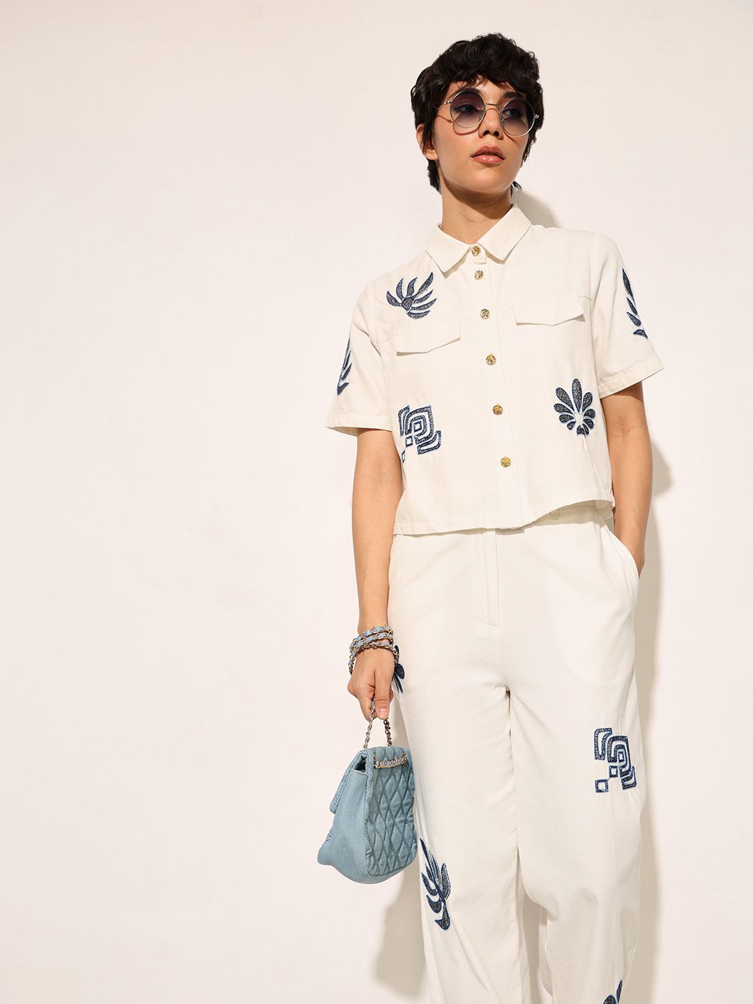 

ONLY Women Opaque Casual Shirt, White