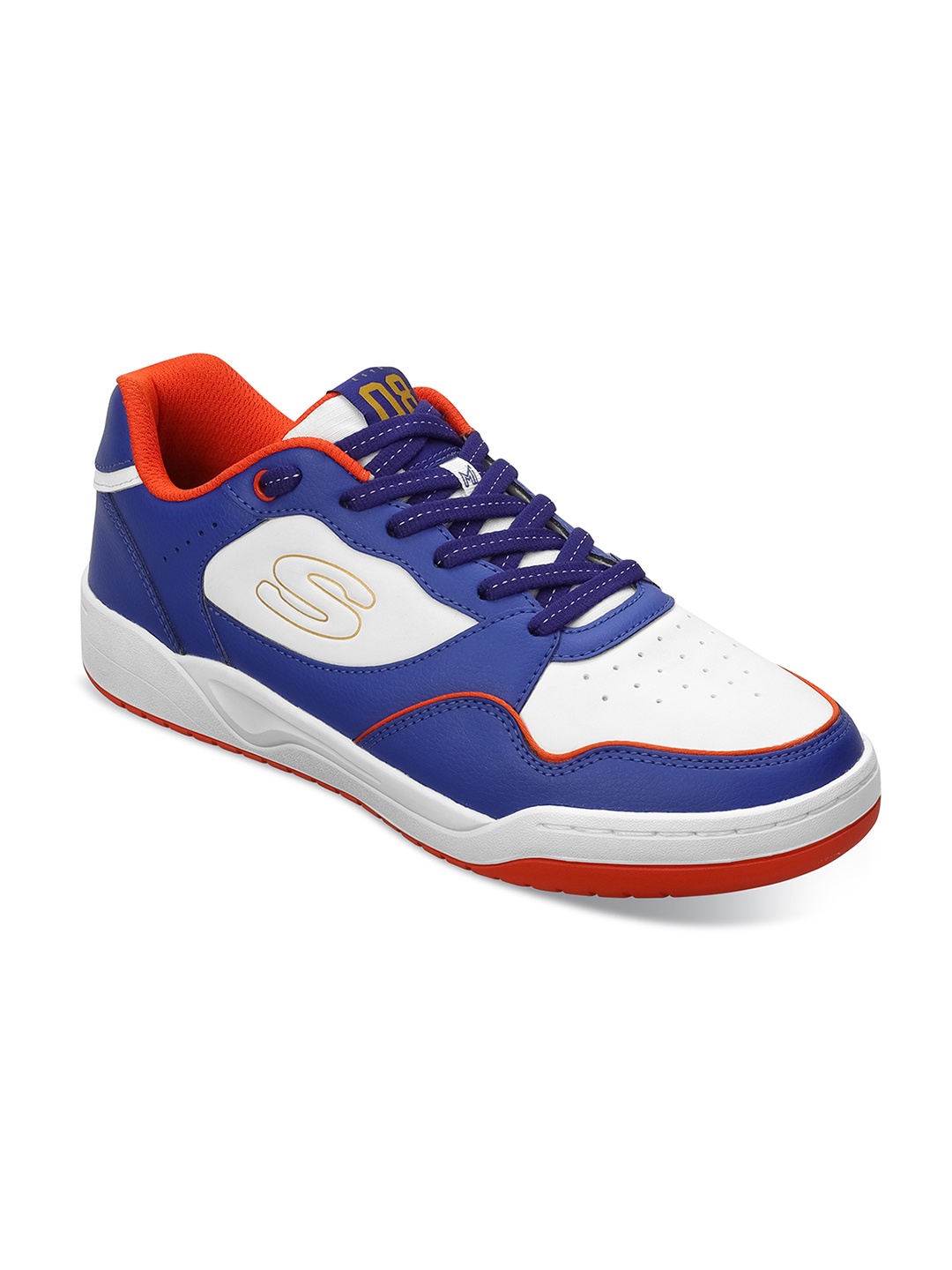 

Skechers Mumbai Indians Mens Koopa - Volley Low Varsity Casual Lace Up Shoe, Blue