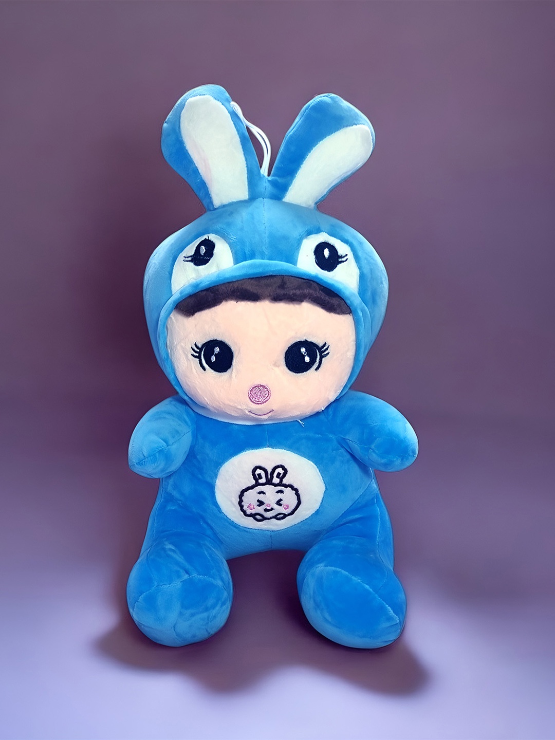 

TBQ-The Baby Qoull Polyfill Filled Non-Allergic Bunny Soft Toy, Blue
