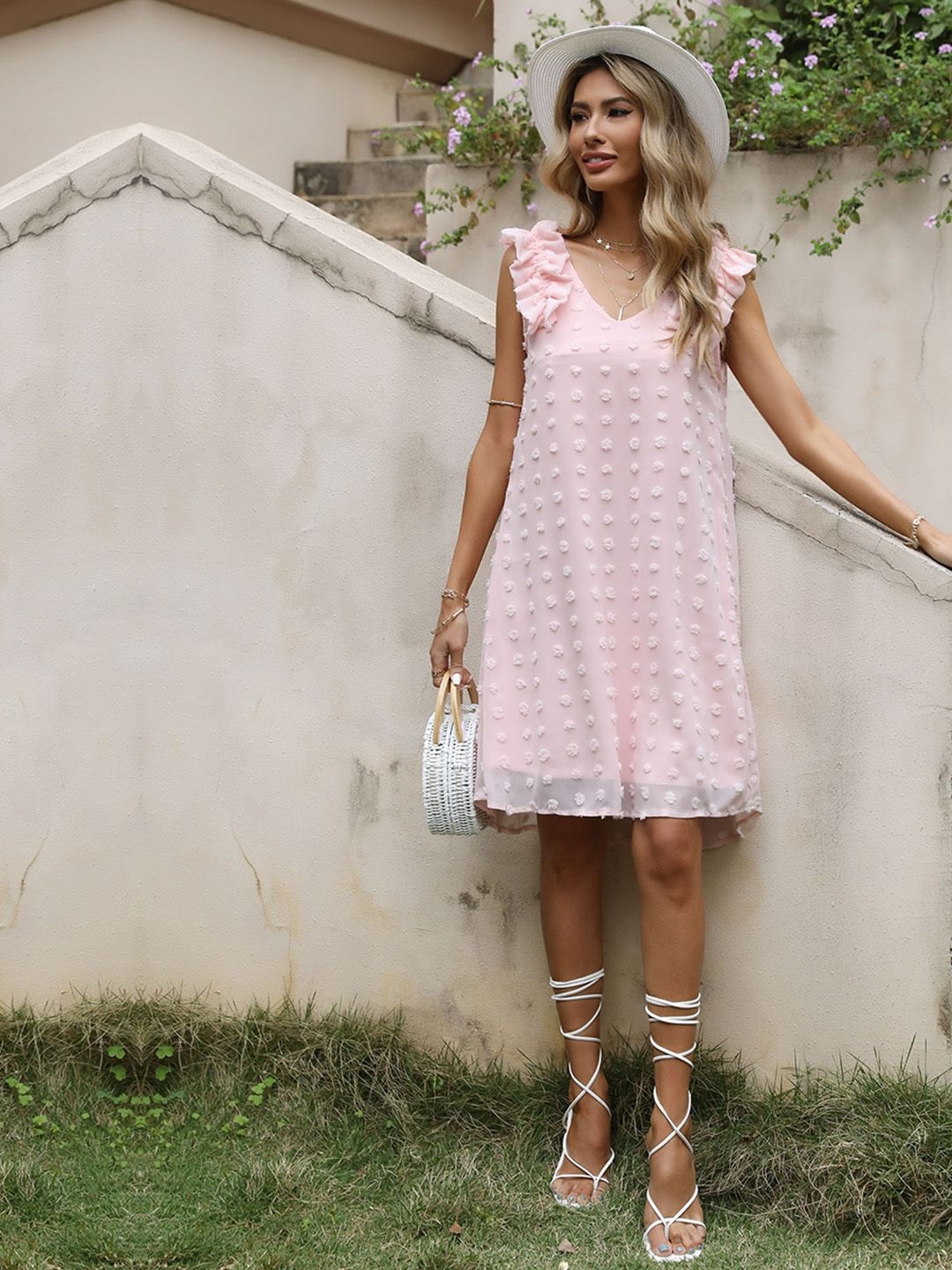 

JC Mode A-Line Dress, Pink