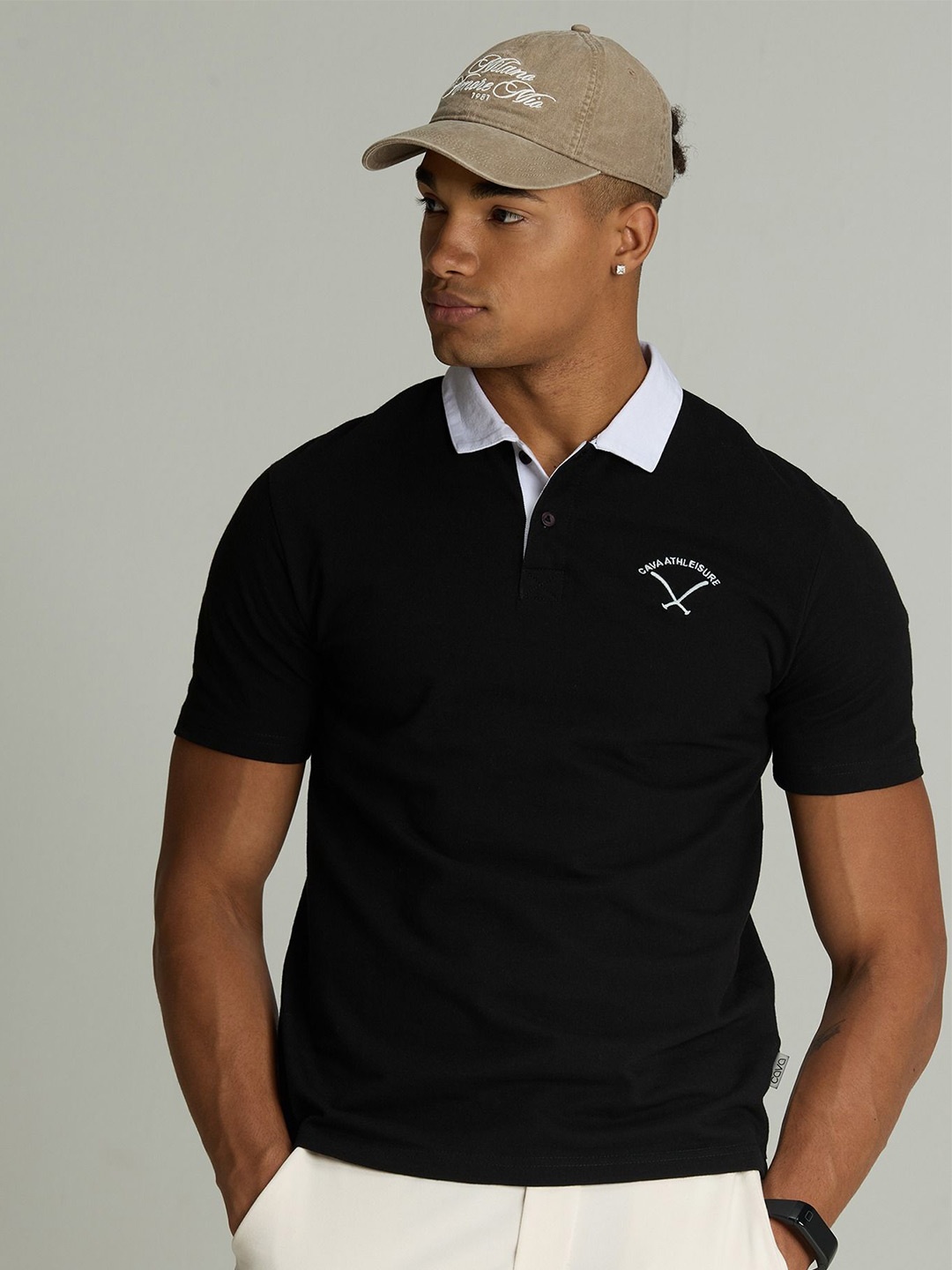 

Cava Black Rugby Polo T-shirt